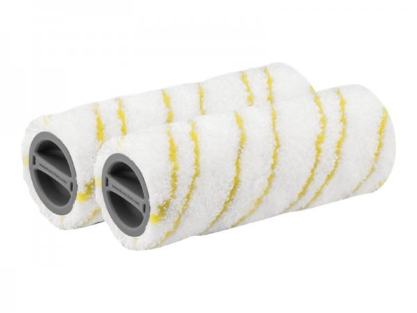 Kärcher 2.055-006.0 - Set di spazzole a rullo - Aspirapolvere portatile - Bianco - Giallo - Microfib