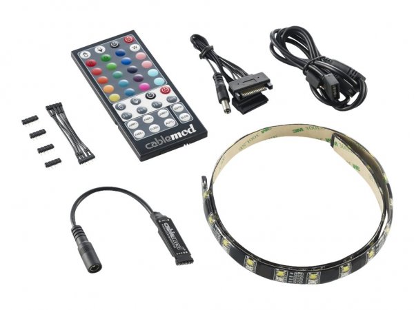 cablemod WideBeam Hybrid LED Strip - Systemgehäusebeleuchtung - weiss RGB