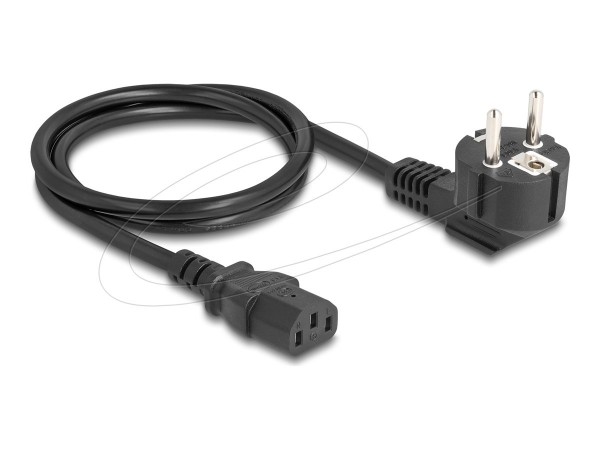 Delock Netzkabel PC Schutzkontaktstecker CEE 7/7 90° - Cavo - Alimentazione/alimentazione