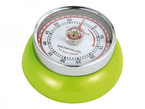 Zassenhaus SPEED - Timer da cucina meccanico - Verde - 55 min - Metallo - Analogico - Magnetico