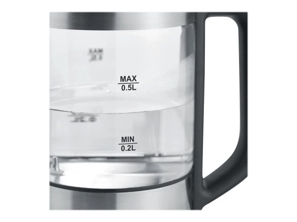 SEVERIN WK 3458 - 0,5 L - 1100 W - Nero - Trasparente - Vetro - Acciaio inox - Termostato regolabile