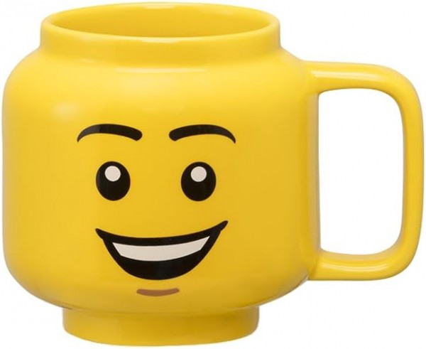 LEGO Tazza Ceramica Gialla Happy Boy – Idea Regalo Originale