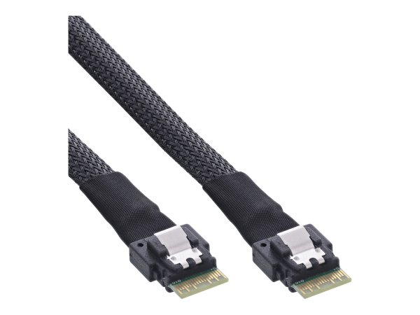 InLine cavo SAS Slim - da SFF-8654 a SFF-8654 - 24Gb/s - 0,5m