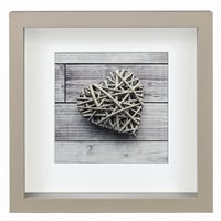 Hama Scala - Cornice per foto singola - MDF - Grigio talpa - 15 x 15 cm - Quadrato - Riflettente