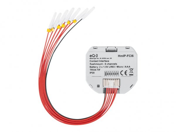 eQ-3 AG Homematic IP Kontakt-Schnittstelle Unterputz– 6-fach