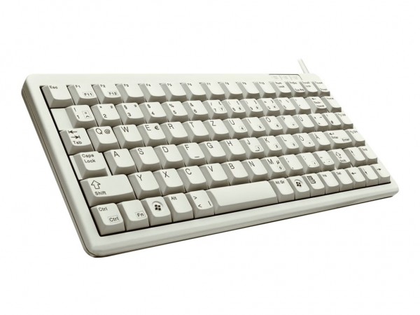 Cherry Slim Line Compact-Keyboard G84-4100 - Tastiera - Laser - 86 tasti QWERTY - Grigio