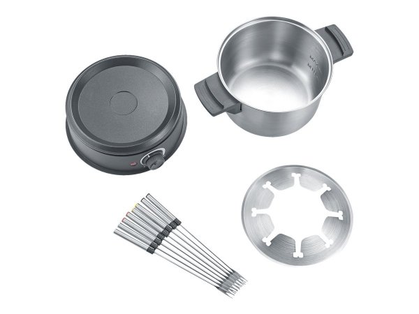 SEVERIN FO 2470 - 8 persona(e) - 1,4 L - Nero - Acciaio inox - Rotondo - Acciaio inox - Manopola