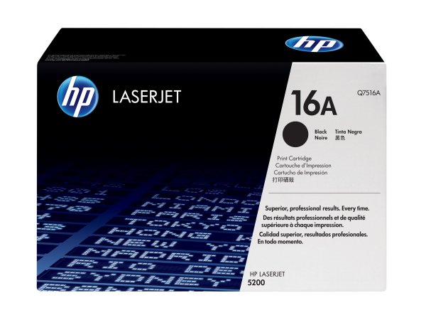 HP Toner Q7516A 16A 12 schwarz - Originale - Unità toner