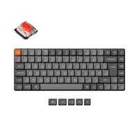 Keychron K3 Max grau/orange DE-Layout Gateron Low Profile 2.0 Mechanical Red - Tastiera