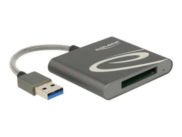 Delock 91583 - XQD - Grigio - 480 Mbit/s - Alluminio - USB 3.2 Gen 1 (3.1 Gen 1) - 50,7 mm