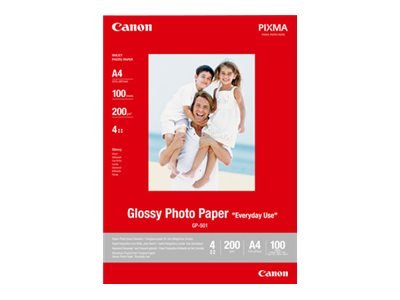 Canon Carta fotografica lucida GP-501 A4 - 100 fogli - Lucida - 200 g/m² - A4 - 100 fogli - 210 x 29