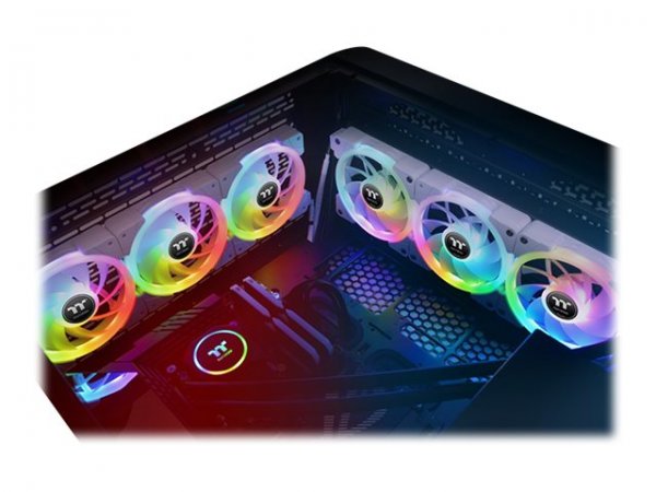 Thermaltake SWAFAN EX14 - Ventilatore - 14 cm - 500 Giri/min - 2000 Giri/min - Bianco