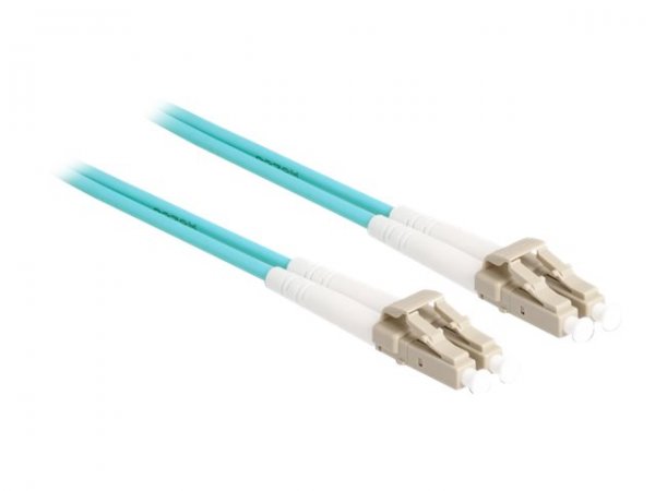 Delock Cavo in fibra ottica con armatura in metallo da LC Duplex a LC Duplex multimodale OM3 1 m - 1