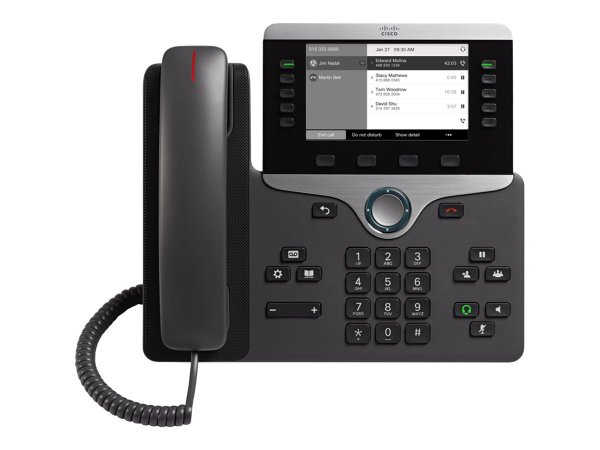 Cisco 8811 - IP Phone - Nero - Cornetta cablata - Scrivania/Parete - LCD - 800 x 480 Pixel