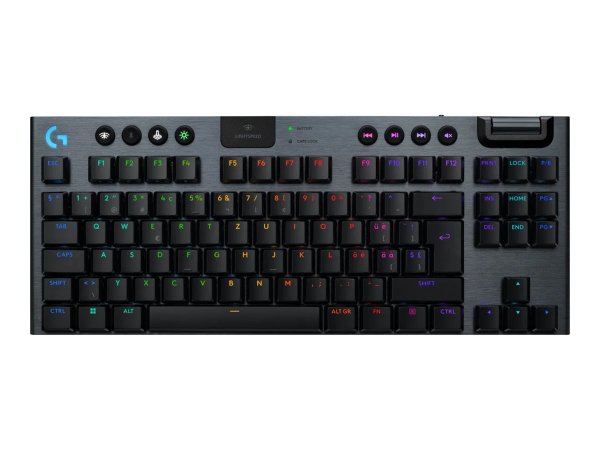 Logitech G G915 X Lightspeed, Verkabelt & Kabellos, USB+ RF Wireless+ Bluetooth, Mechanischer Switch