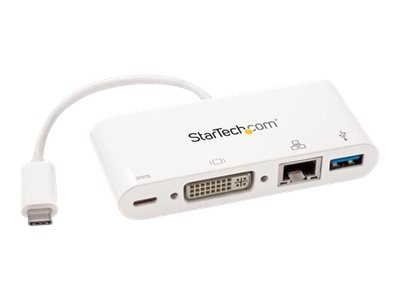 StarTech.com Multiport Adapter - USB C DVI PD White