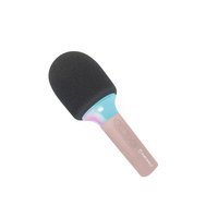 Kidywolf Mikrofon Bluetooth mit Licht rosa - Microfono