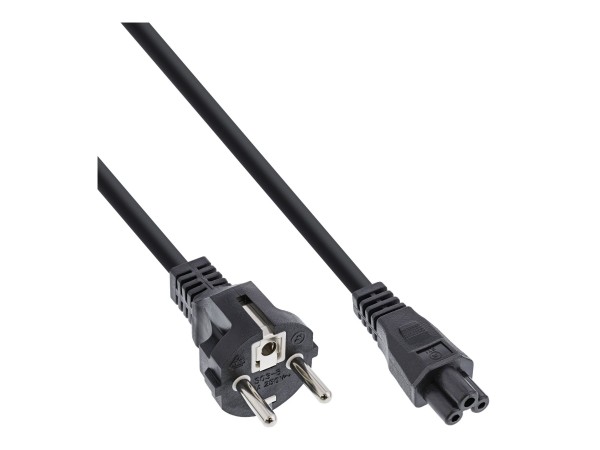 InLine Cavo alimentazione spina Shu.cko presa C5 per notebook - nero - 1,8m