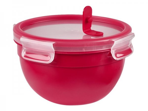 Groupe SEB EMSA Clip & Micro Contenitore Rotondo Microonde - Rosso - 1,1 L - Scatola - Rotondo - 1,1