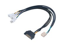 Akasa FLEXA FP3S - 0,3 m - SATA a 15 pin - Nero