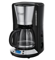Russell Hobbs Victory - Macchina da caffè con filtro - 1,25 L - Caffè macinato - 1100 W - Nero - Acc