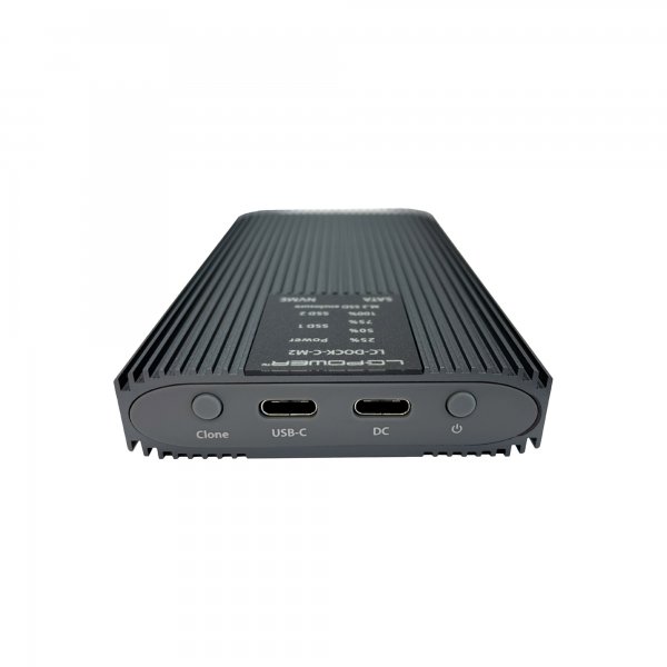 LC-Power LC-DOCK-C-M2 USB3.2 Docking Station NVMe &SATA-M.2 retail - Alloggiamento - Alimentatore pc