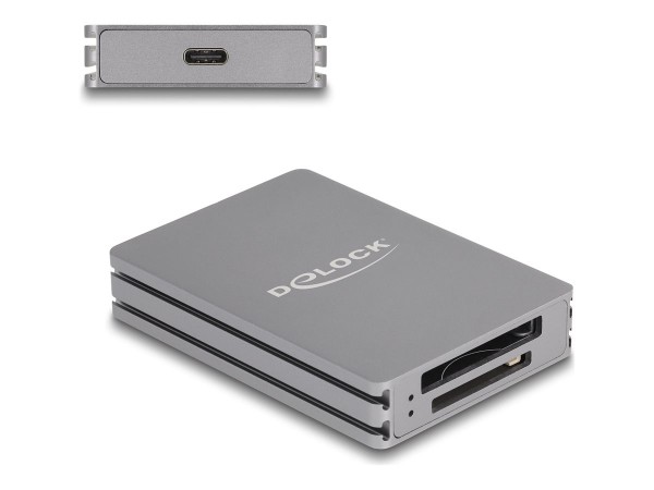 Delock USB Type-C Card für SD und CFexpress Typ B Speicherkarten - Card-Reader - CF Express Typ A