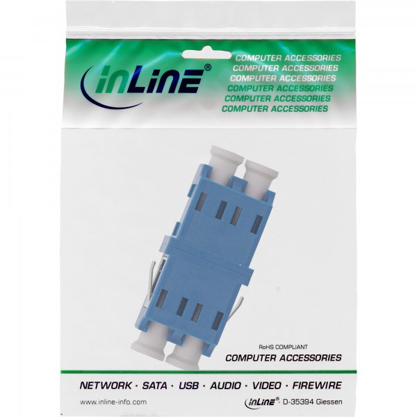 InLine Adattatore LWL FO - LC/LC duplex - monomodale - ceramica