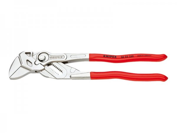 KNIPEX 86 03 250 - Pinze per giunti scorrevoli - 4,6 cm - Acciaio al cromo vanadio - Plastica - Ross
