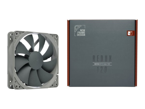 Noctua NF-P12 REDUX-1300 - Ventilatore - 12 cm - 1300 Giri/min - 19,8 dB - 92,3 m³/h - Nero