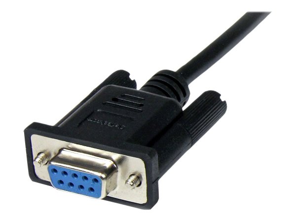 StarTech.com Cavo seriale null modem DB9 RS232 nero 2 m - F/M - Nero - 2 m - DB-9 - DB-9 - Maschio -