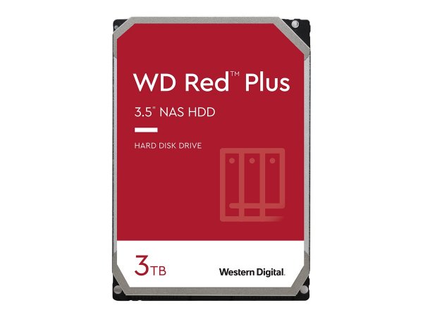 WD Red Plus WD30EFPX - 3 TB - 5400 Giri/min - 256 MB - 3.5" - Serial ATA III