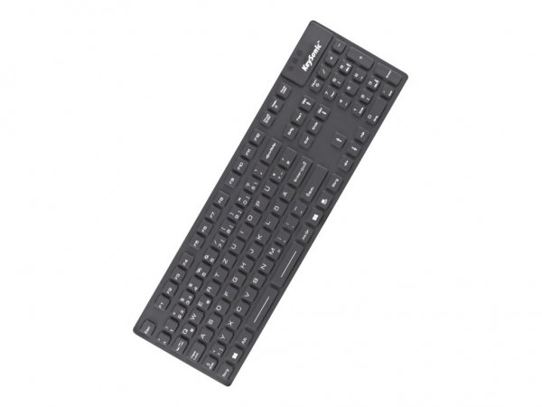 KeySonic KSK-8030 IN - Mini - Cablato - USB - QWERTZ - Nero