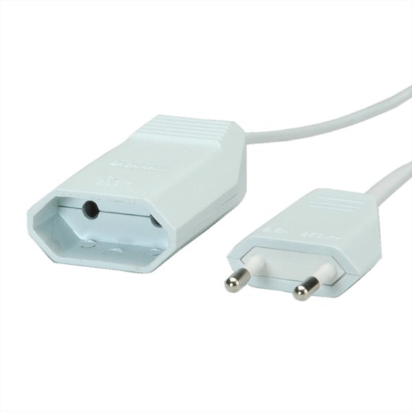 Bachmann Verlängerung Euro flach 233.284 H03VVH2-F 2x0.75 weiss - Cavo - Prolunga