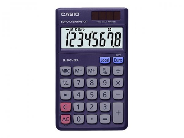 Casio Sl-300Vera Taschenrechner dunkelblau