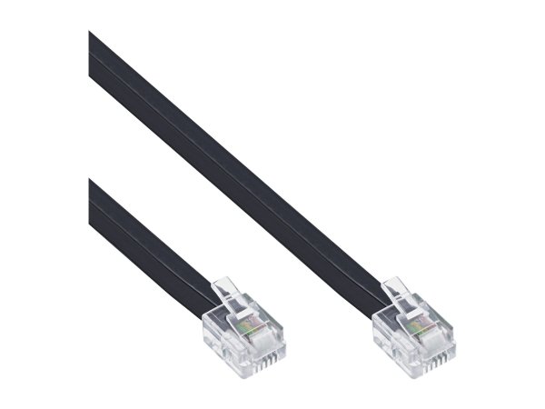 InLine Cavo Modulare telefonico - RJ11 6P/4C maschio a RJ11 6P/4C maschio - 10m