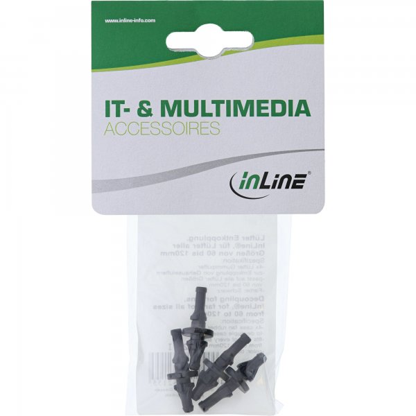 InLine Rivetti disaccoppiamento - antivibrazione Ventole da 60 a 120mm - 4pz