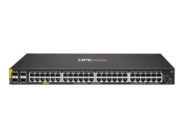 HPE Networking CX 6000 48p 10M/100M/1G Class4 PoE 4p SFP 1G 370W Switch - - 1 - Interruttore - 1 Gbp