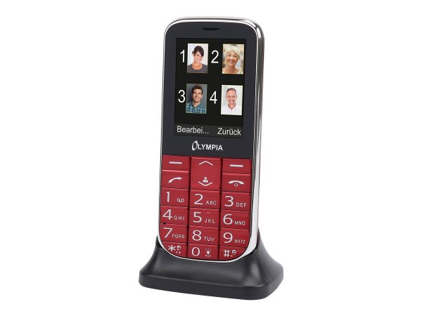 Olympia Joy II - Barra - Doppia SIM - 6,1 cm (2.4") - Bluetooth - 600 mAh - Rosso