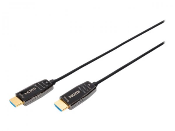 DIGITUS Cavo ibrido in fibra ottica HDMI AOC - UHD 8K - 15 m - 15 m - HDMI tipo A (Standard) - HDMI