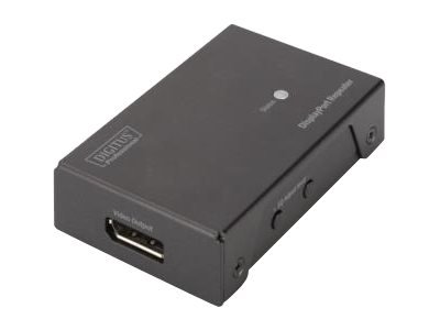 DIGITUS Ripetitore DisplayPort 4K - DisplayPort - 3840 x 2160 Pixel - Nero - 20 m - 12 x 80 x 50 mm