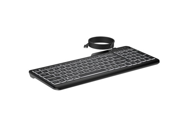 HP 400 - Tastatur - kompakte Groesse 2-Zonen-Layout - Tastiera - QWERTY