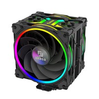 Akasa H4 Plus CPU cooler+ AR12 Reverse Blade Fan