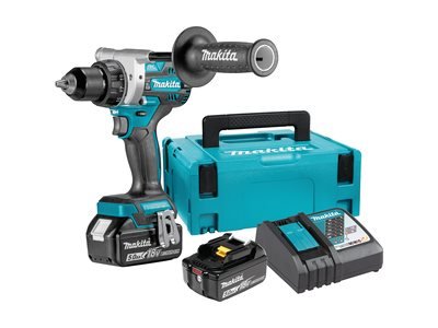 Makita DDF486RTJ - Trapano con impugnatura a pistola - 1,3 cm - 2100 Giri/min - 5 cm - 1,3 cm - 1,5