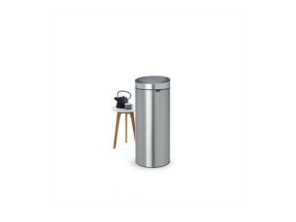 Brabantia Touch Bin - 30L - 30 L - Rotondo - Plastica - Acciaio inossidabile - Manuale - Acciaio ino