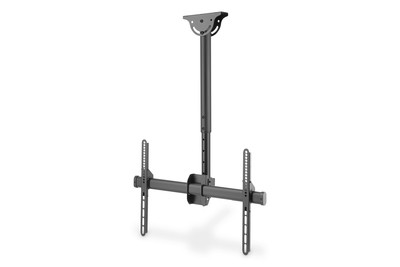 DIGITUS Supporto a soffitto universale per TV con regolazione dell’altezza del supporto telescopico