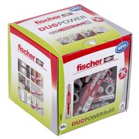 fischer DUOPOWER 8 x 65 - Tassello di espansione - Cemento - Metallo - Grigio - 65 mm - 8 mm