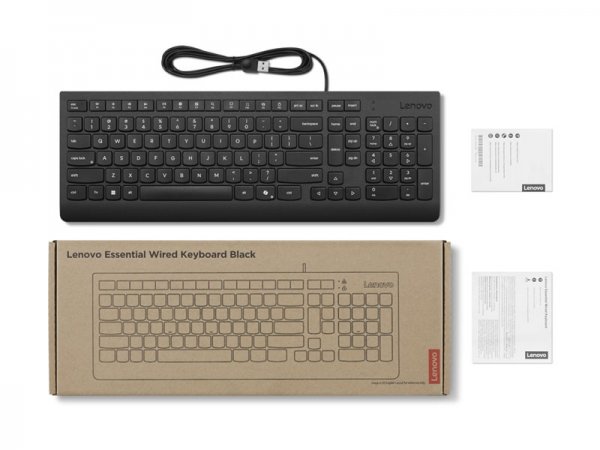 Lenovo Essential - Tastatur - USB - QWERTY - Tastiera - QWERTY