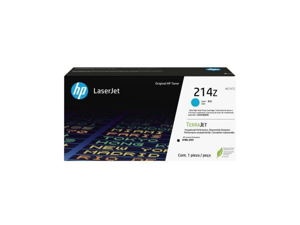 HP Toner W2141Z 214Z Cyan - Originale - Unità toner