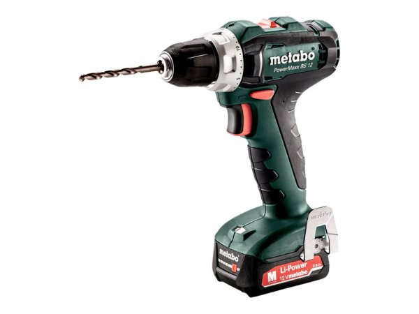 Metabo POWERMAXX BS 12 - Trapano con impugnatura a pistola - Senza chiave - 1 cm - 1400 Giri/min - 1